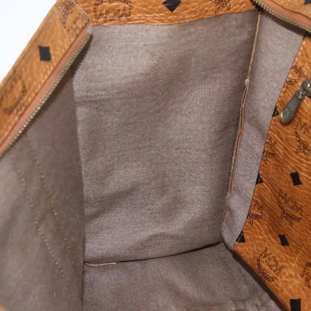 MCM Logogram Visetos Tote Bag Brown